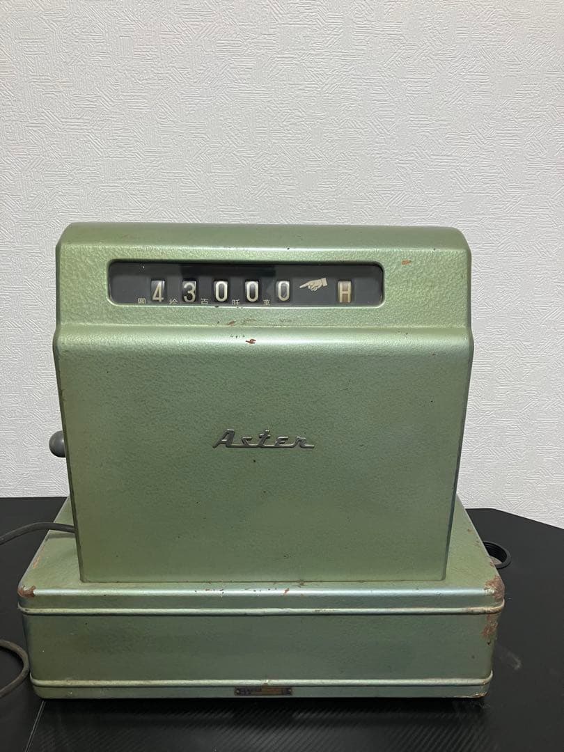 ケ*造様 【希少・昭和レトロ】ASTER 手回しレジスター アンティーク インテ