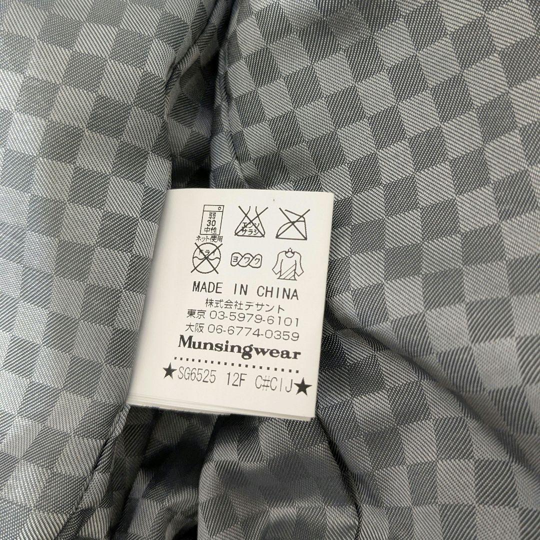 マンシングウエア　ブラック ベスト メンズ　ダウン　ゴルフ