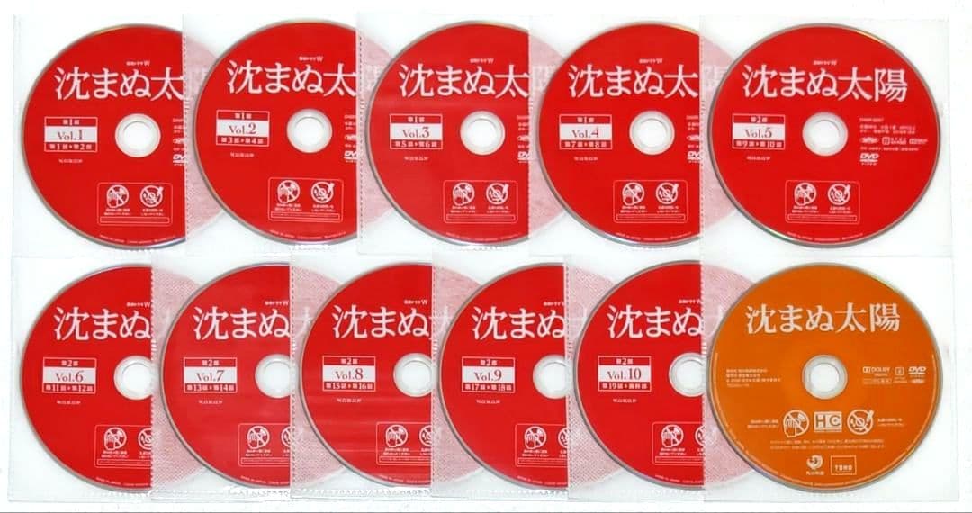 沈まぬ太陽 DVD 全巻 セット ドラマ 映画 山崎豊子 上川隆也 渡辺謙