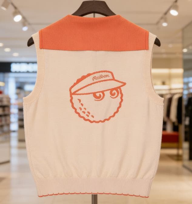 Malbon ニットポロ レディース 夏用 無袖 韓国ゴルフコーデ 即購入可