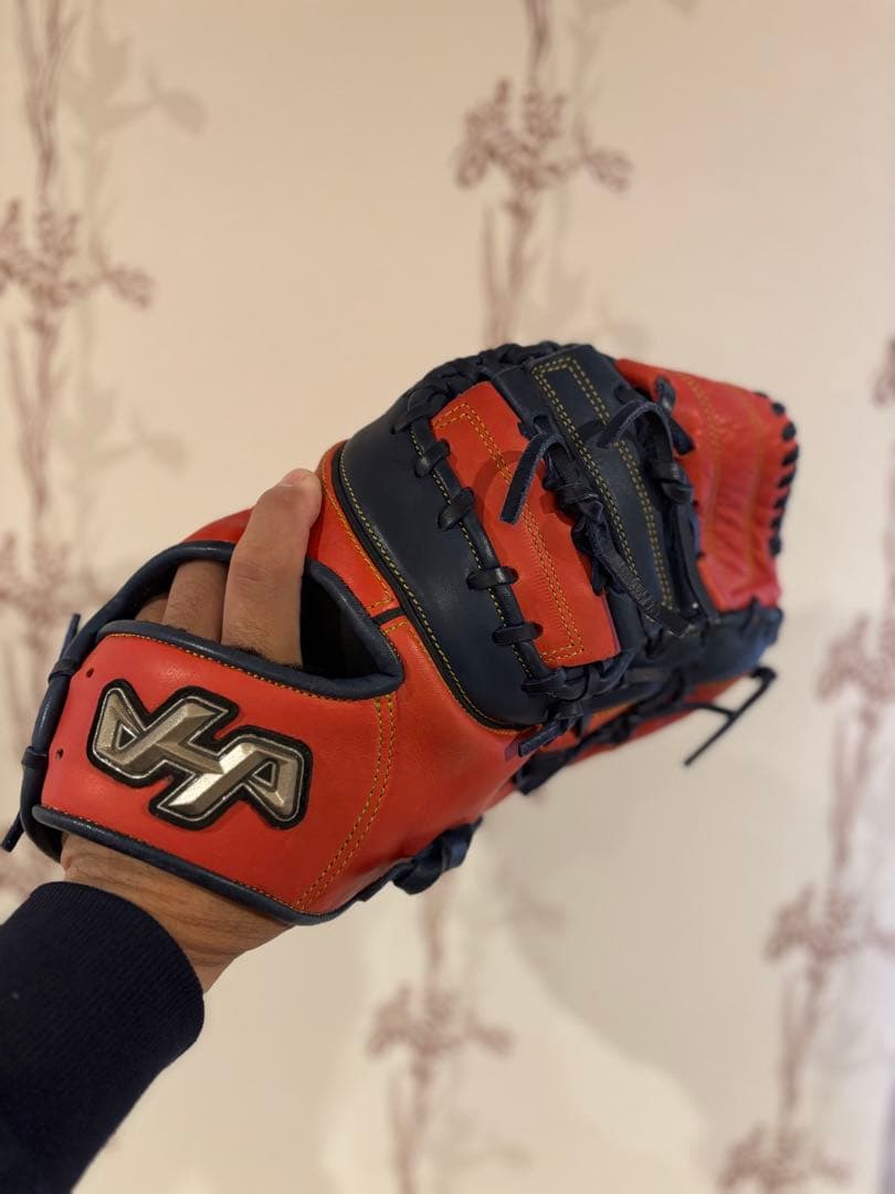 ★超美品 ハタケヤマ 軟式用ファーストミット 右投げ PRO-371 即戦力★