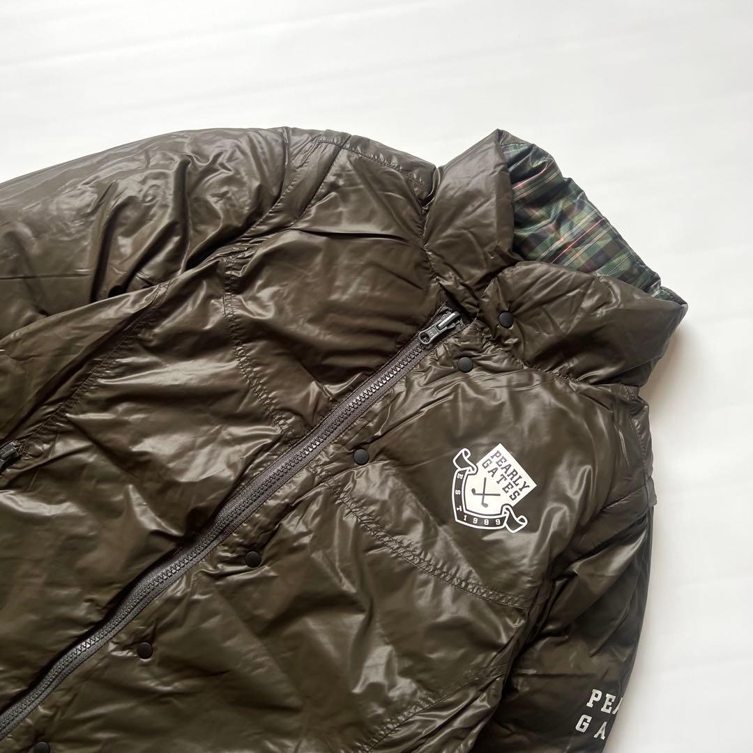 Pearlygates パーリーゲイツ　リバーシブル　チェック　ダウンジャケット