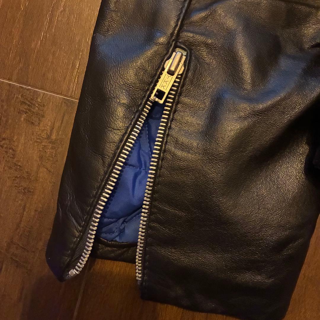 70s〜80s uk vintage kett レザーダブルライダースジャケット