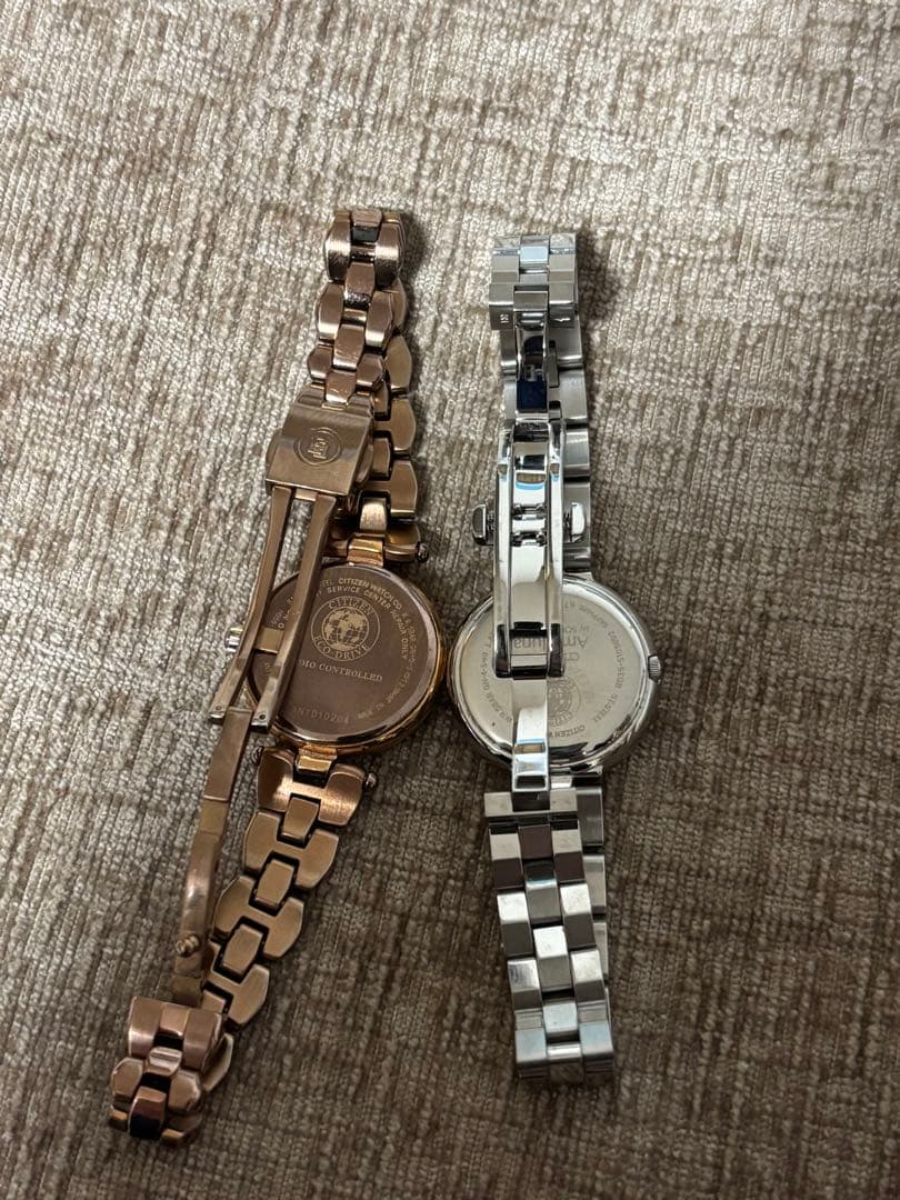 シチズン　電波時計　エクシート　ジャンク　2本