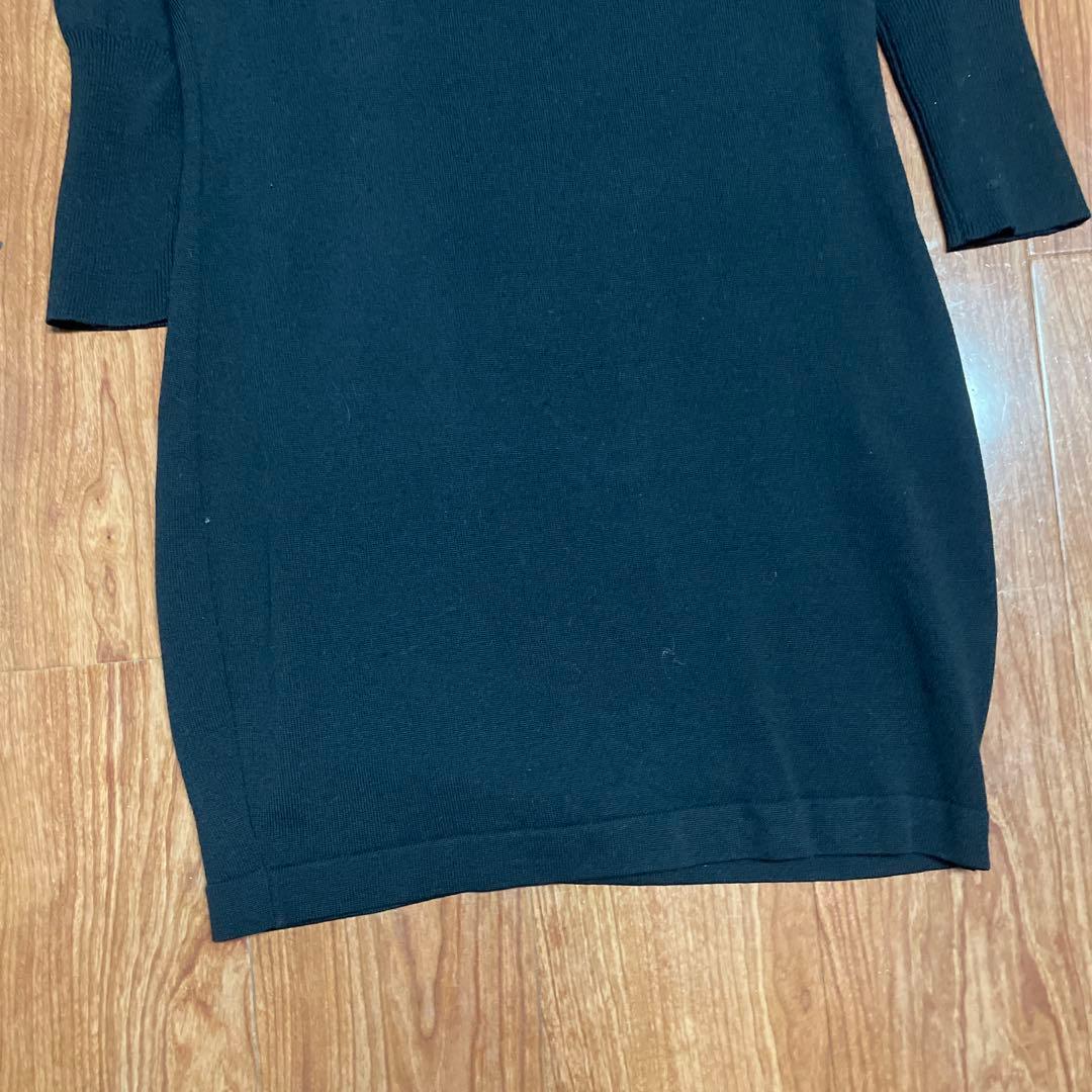 CHANEL シャネル ロングワンピース 黒 ブラック サイズ38