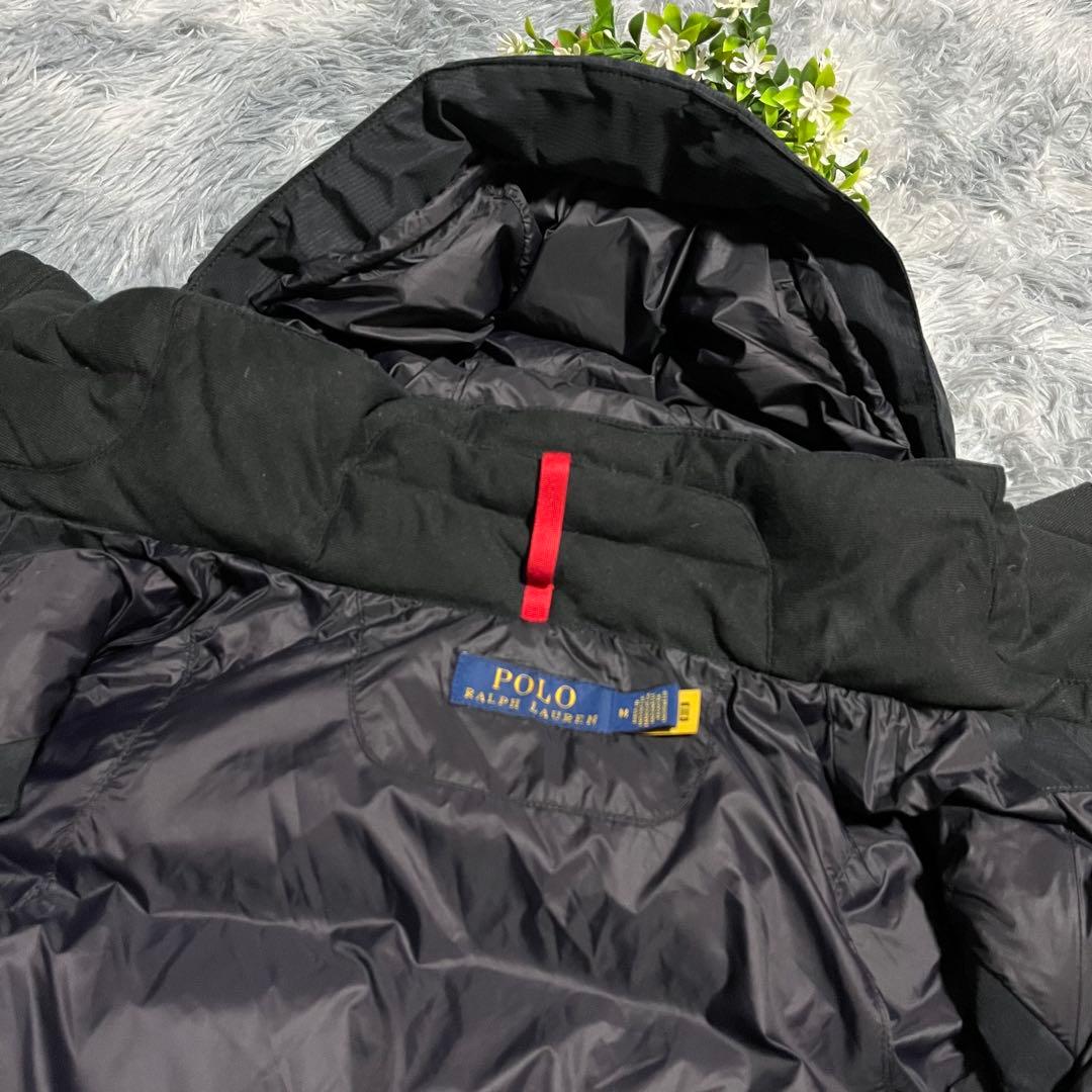 美品　POLO RALPH LAUREN ダウンベスト　現行　QRコード　黒　M