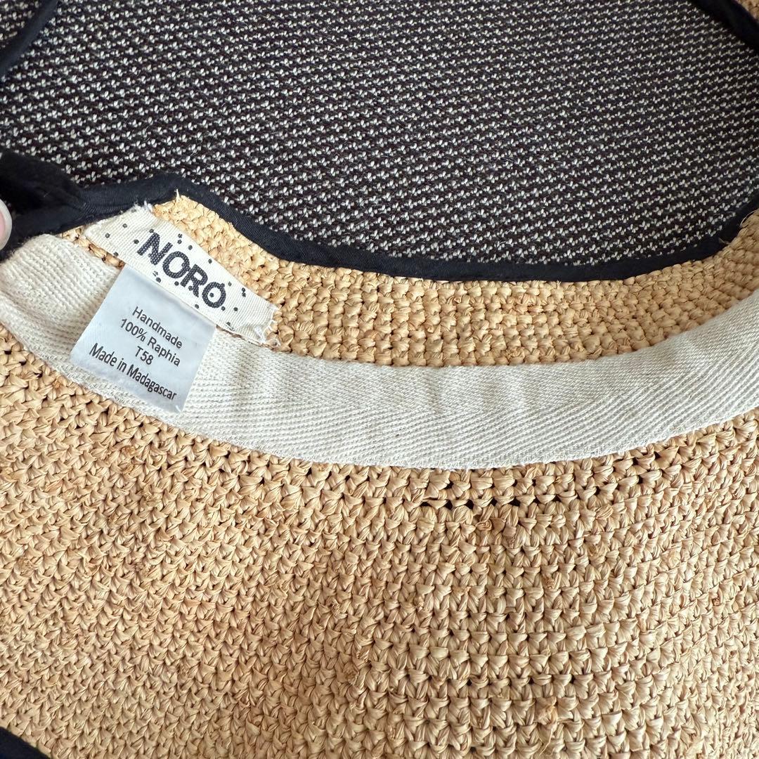 NORO VISIEREラフィア サンバイザー 麦わら帽子 Pili 岡本敬子