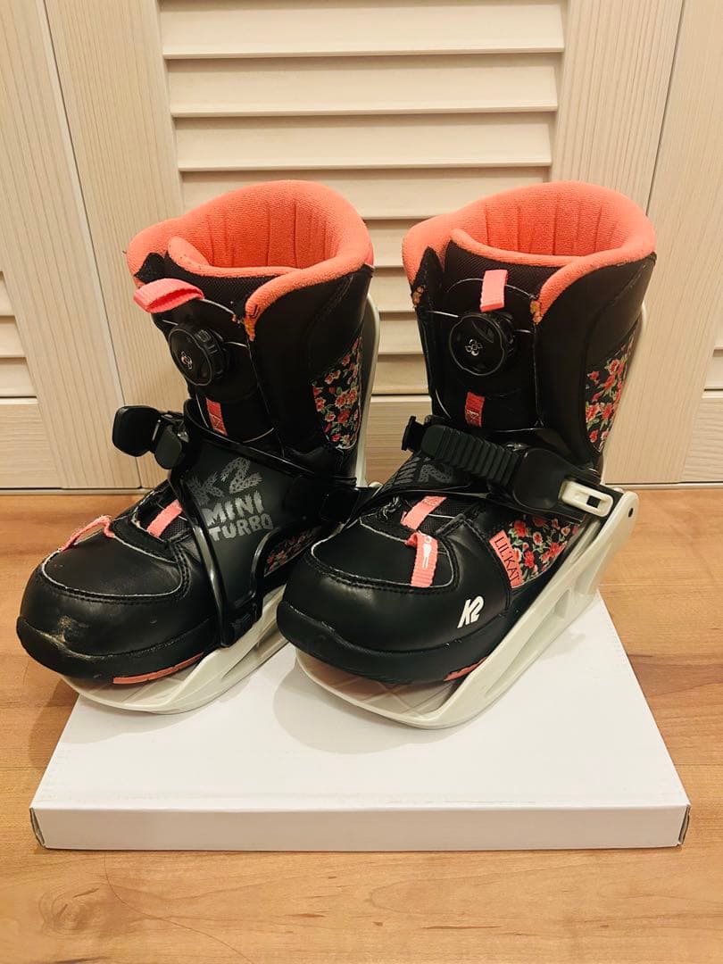 K2 子ども用スノーボードブーツ ビンディングセット 21cm
