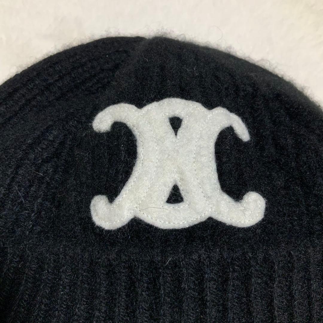 z*s様 CELINE ブラックニット帽 FREEサイズ