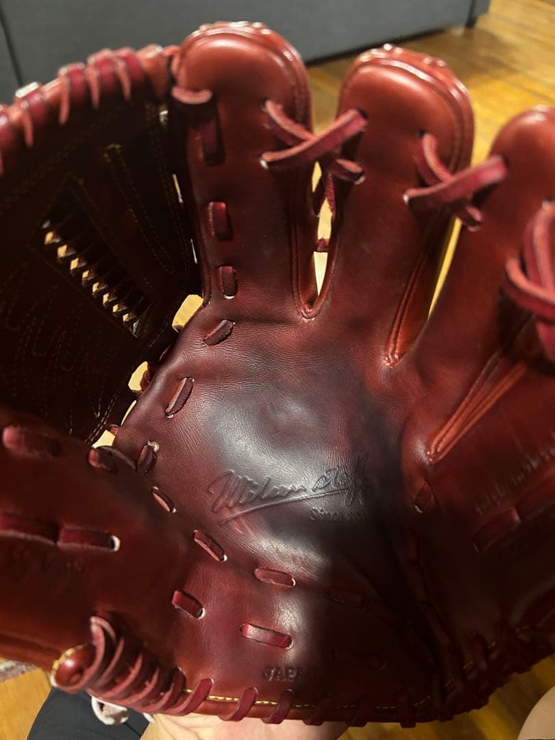 Wilson 赤 硬式グローブ