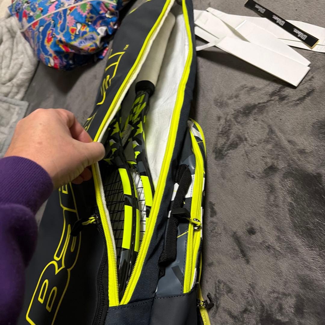 2本セットバボラピュアアエロ2022プラスおまけ専用バッグ他G2 硬式ラケット