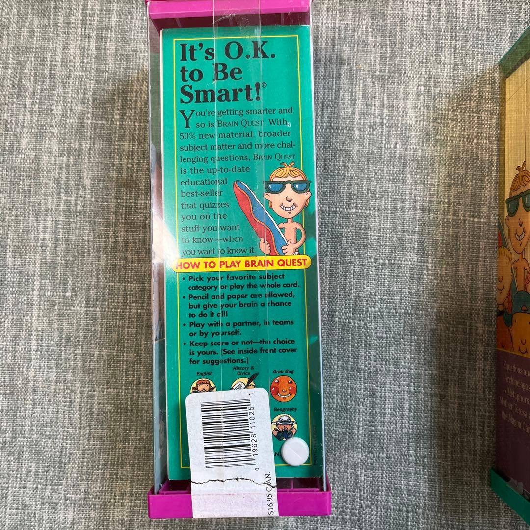 英語教材Brain Quest クイズカード英語7歳から13歳全て英語　難問