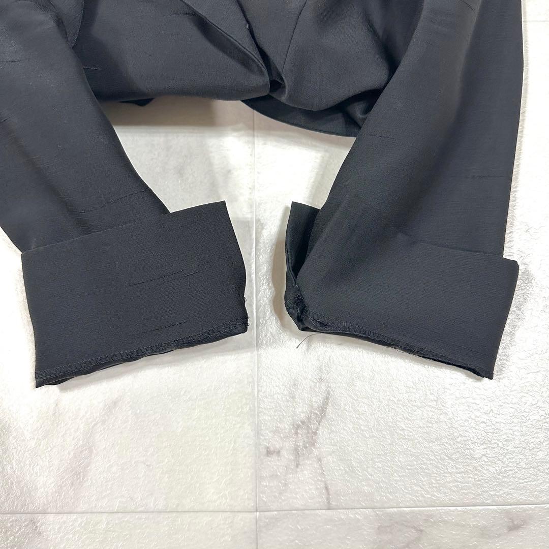 【美品】Sybilla ロングワンピース シャンタン生地 フレア 黒 L相当