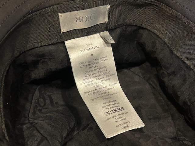 ♪送料無料★DIOR × sacai★名作コラボ★帽子★バケットハット★黒★M♪