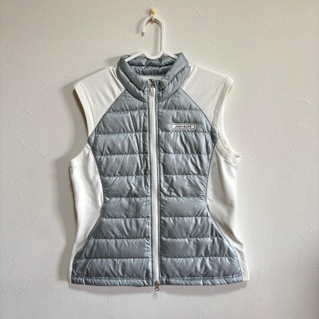 JUN&ROPE' ジュンアンドロペ　ダウンベスト　レディース　ゴルフ　切り替え