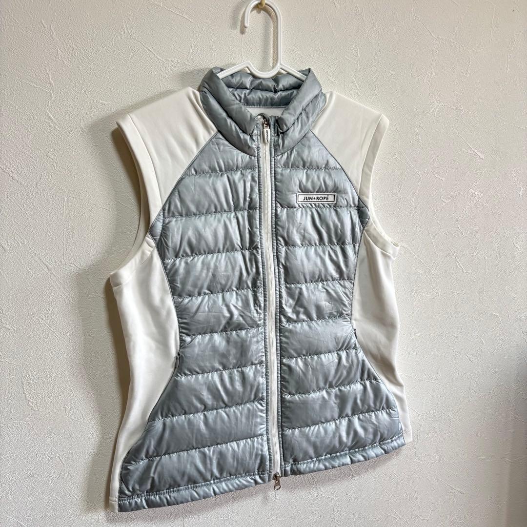JUN&ROPE' ジュンアンドロペ　ダウンベスト　レディース　ゴルフ　切り替え