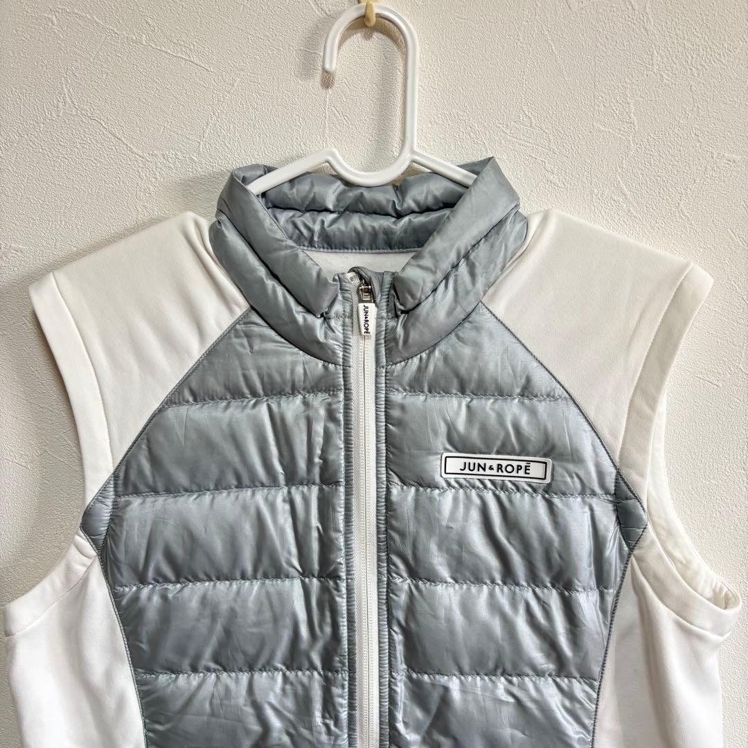 JUN&ROPE' ジュンアンドロペ　ダウンベスト　レディース　ゴルフ　切り替え
