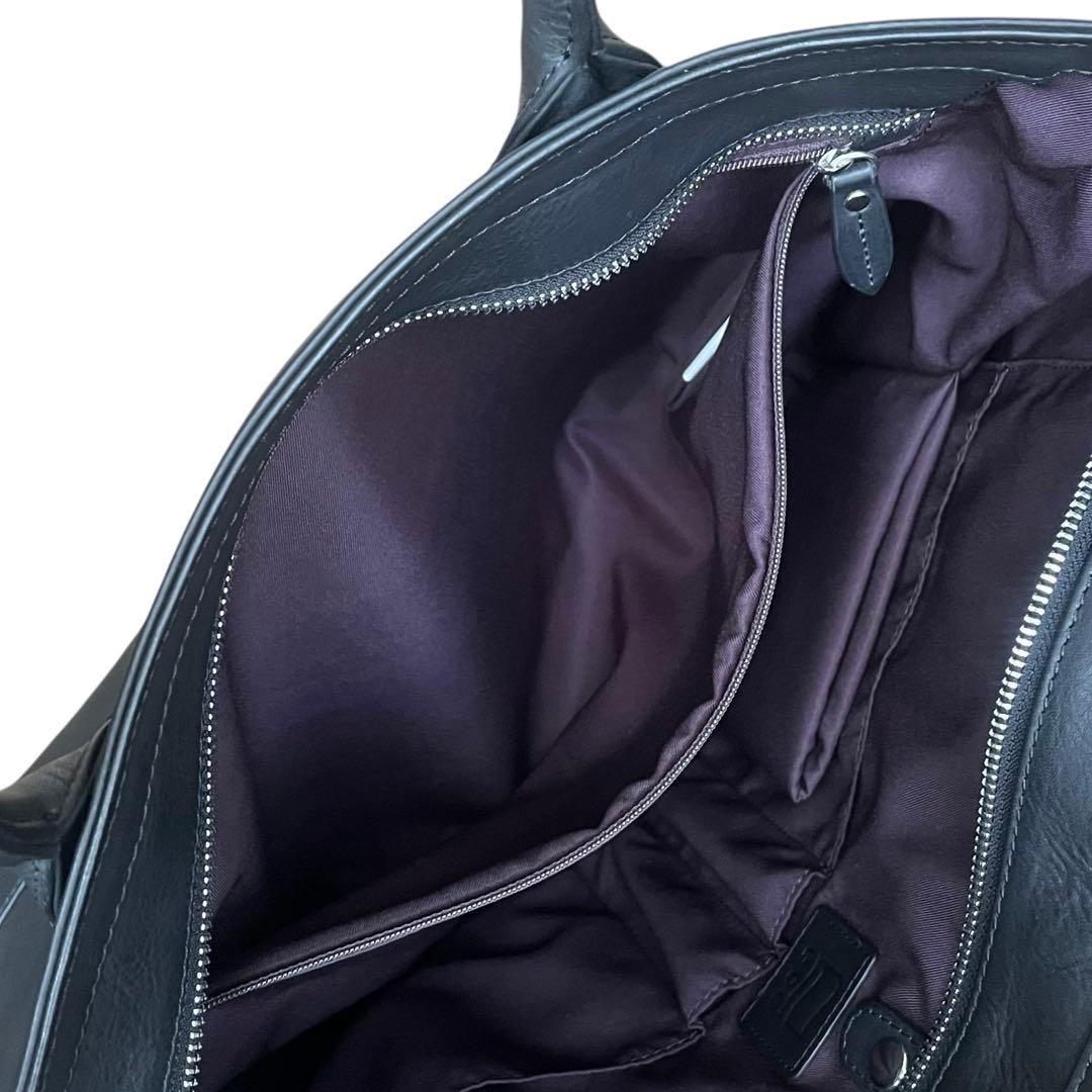 【極美品】epe ベジタブルタンニンレザー スタンダードトート 底鋲 肩掛け 黒