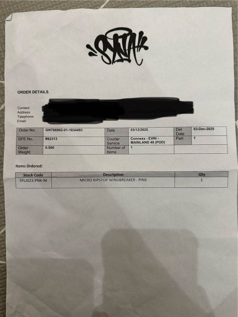 確実正規品【Syna World】マイクロリップストップ ウインドブレーカー