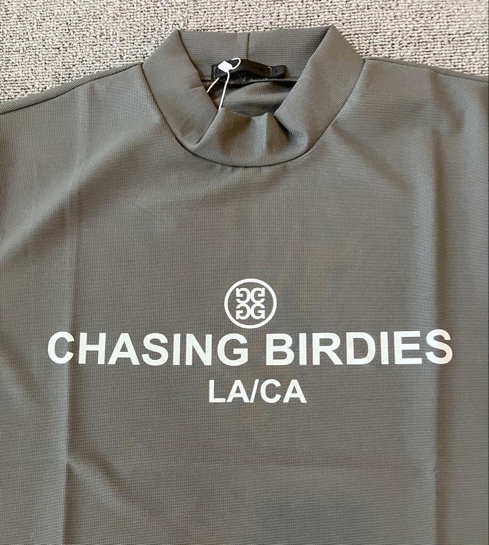 G/FORE ジーフォア Mサイズ モックネックT-シャツ グレー