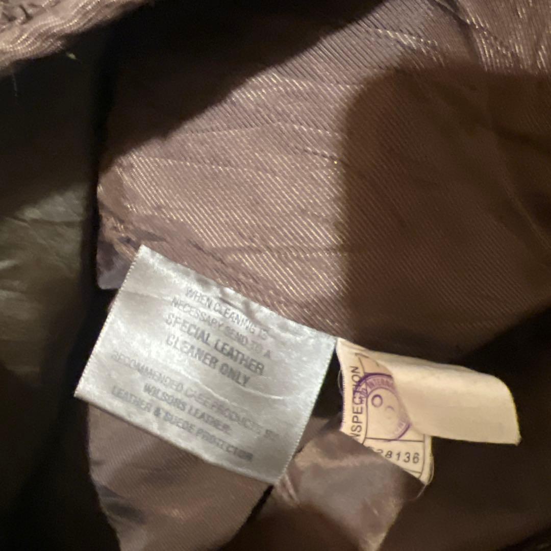 90s~00s Wilsons Leather ハーフコート idealジッパー