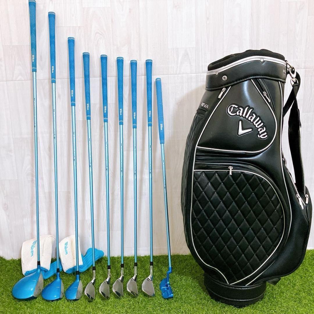 ウィルソン ティアラ レディースゴルフセット 初心者 L キャロウェイ REVA
