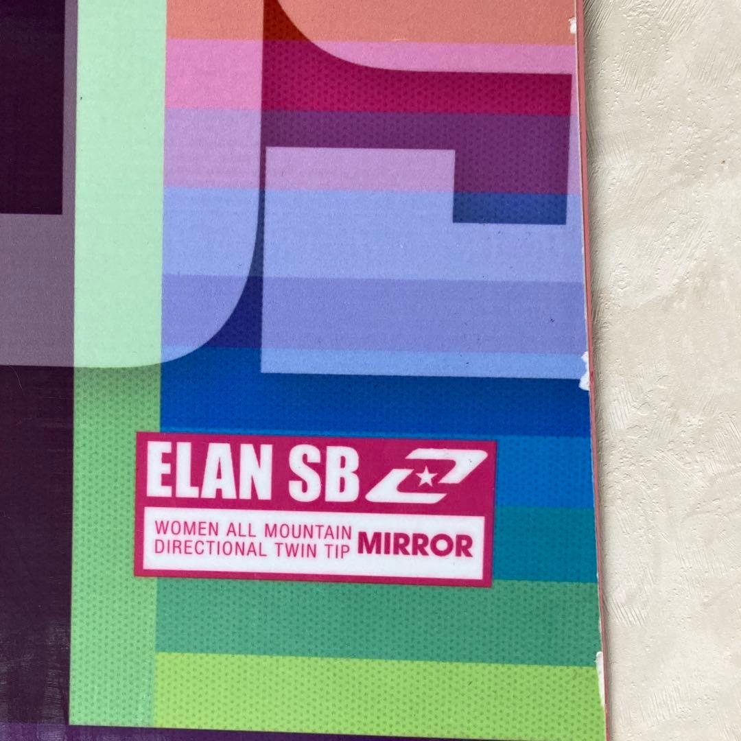 ELAN MIRROR スノーボード　142cm　ピンクバインディング　セット