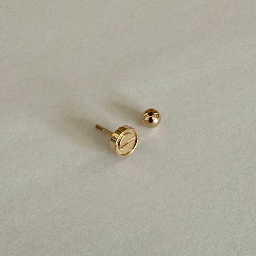 Cartierカルティエ LOVE シングルピアス YG（片耳用）