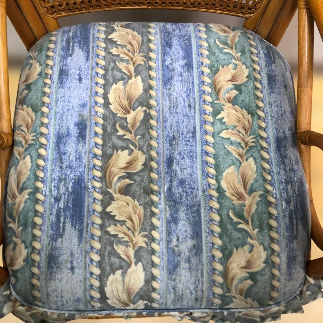 ラタン 回転チェア 籐椅子 昭和レトロ 回転式椅子　260217-10