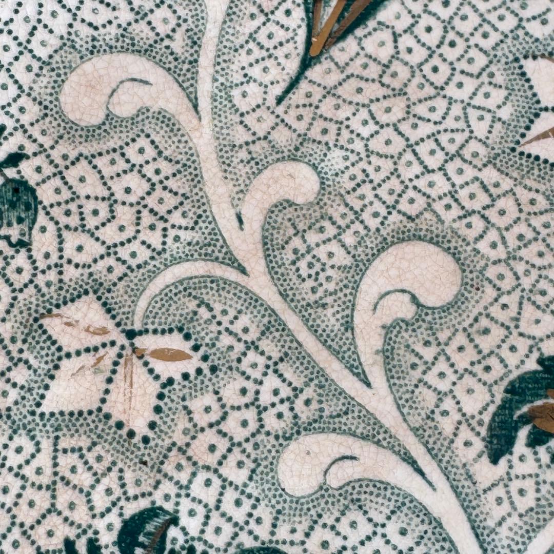 ①フランス アンティーク クレイユモントロー すずらん　ソーサー　小皿