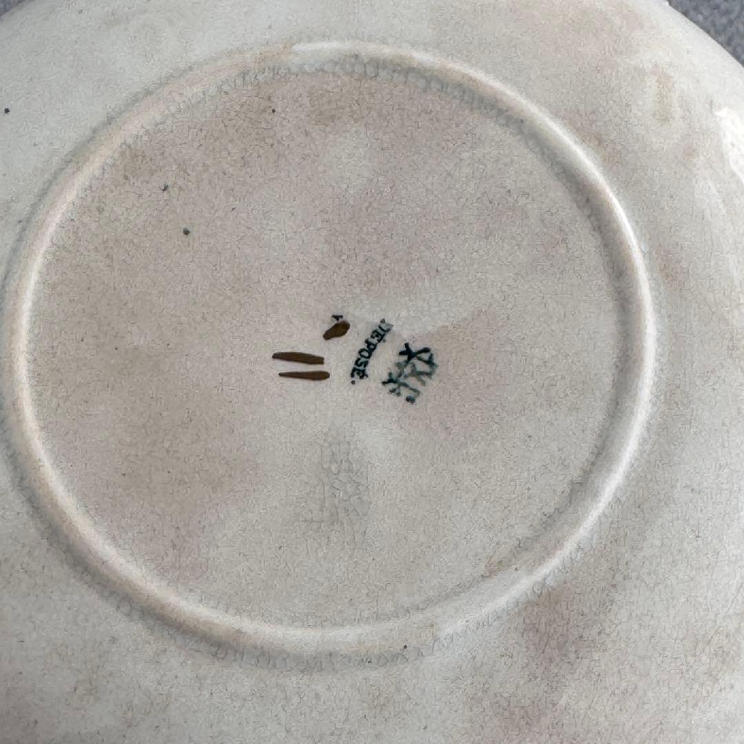 ①フランス アンティーク クレイユモントロー すずらん　ソーサー　小皿