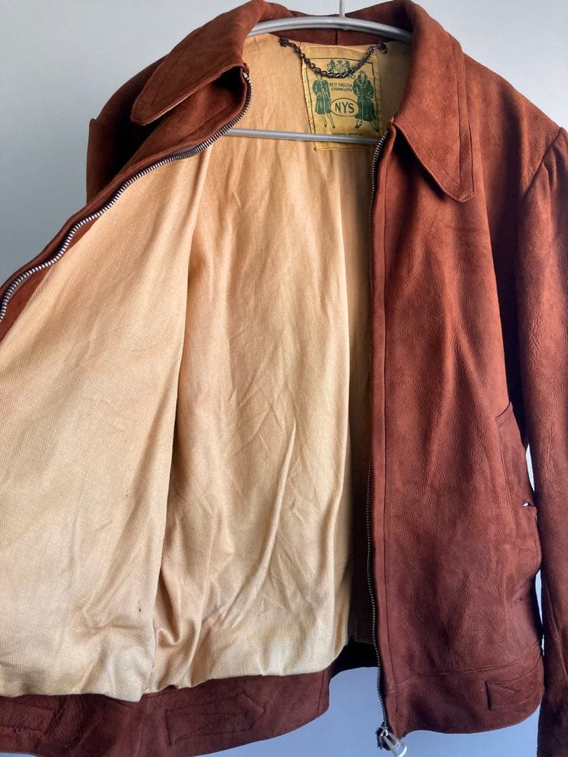 ジャケット・アウター 40s Vintage Suede Leather Sports JKT