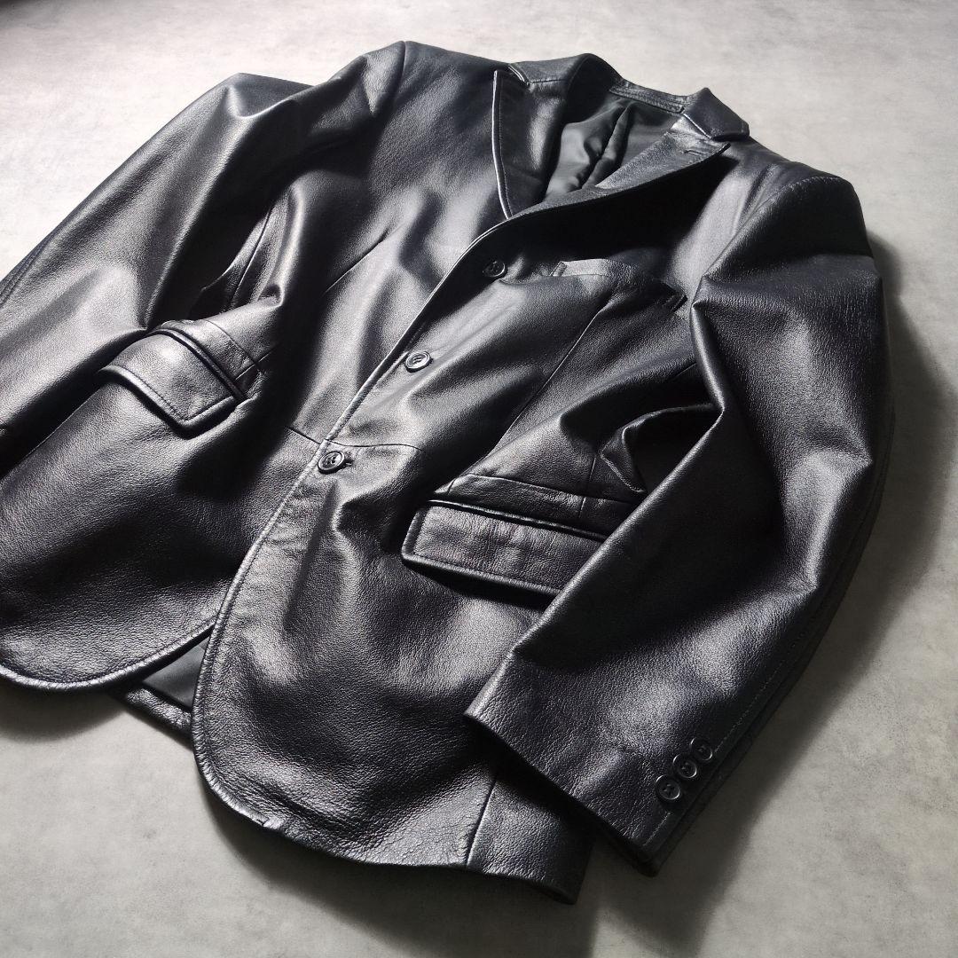 00s アーカイブ COMMECAISM 本革 レザーテーラードジャケット