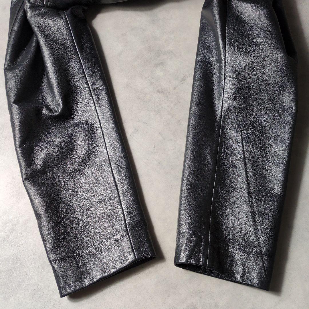 00s アーカイブ COMMECAISM 本革 レザーテーラードジャケット