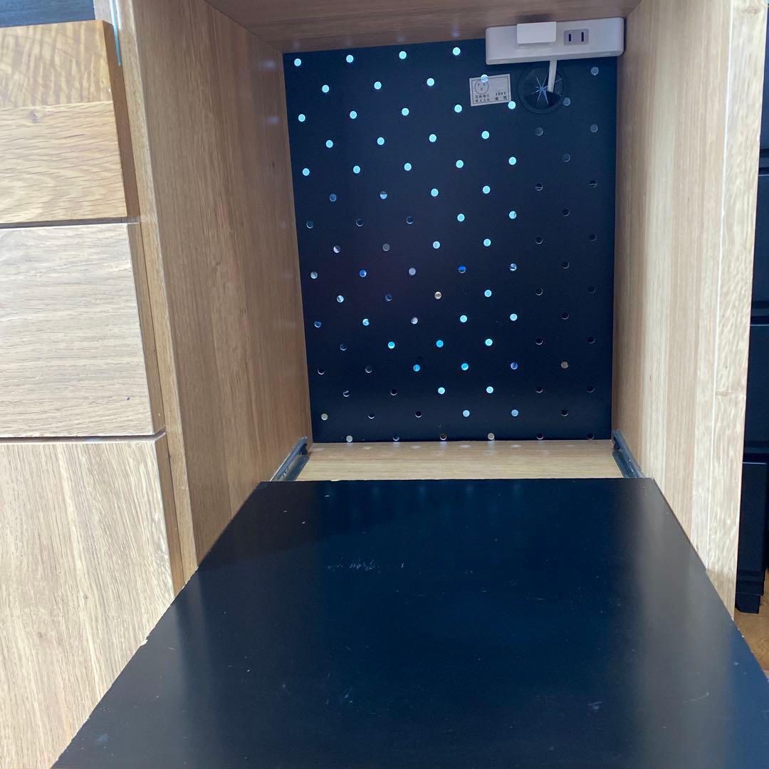 最終★木製　キッチンカウンター　食器棚