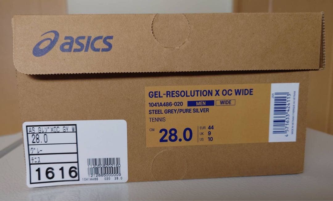 【2026年1月発売】asicsゲルレゾリューション10 OC ワイド28cm