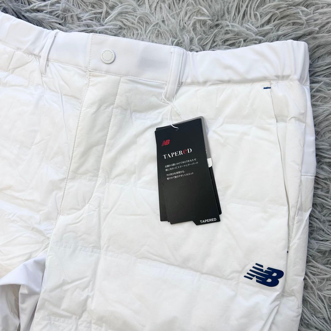 新品　ニューバランスゴルフ　パンツ　ダウン　ストレッチ　ウエストゴム　ホワイト