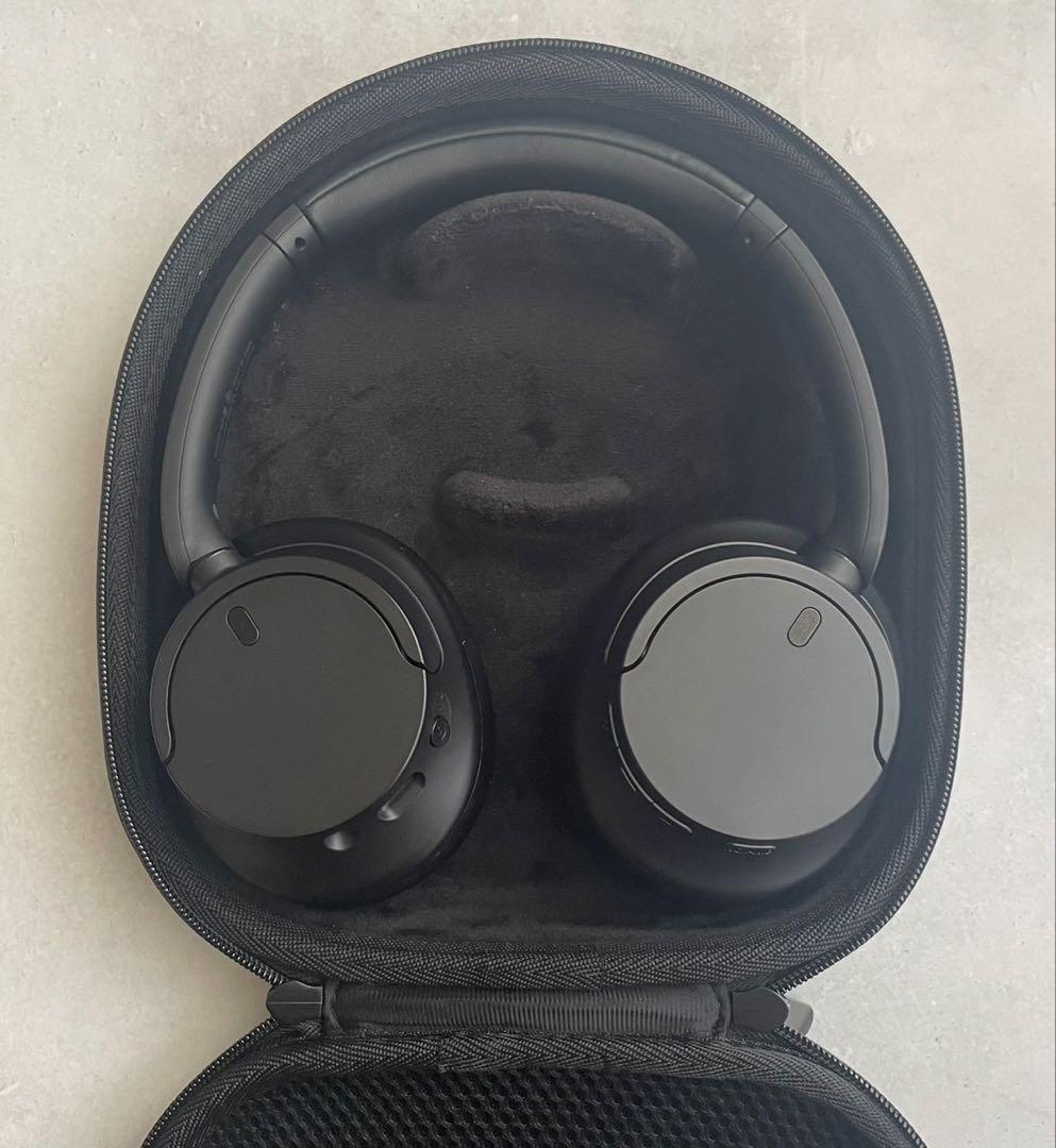 Sony WH-CH720Nワイヤレスヘッドホン ブラック　＋ケース付き