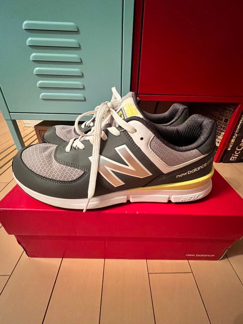 New Balance ugs574gl グレー/イエロー