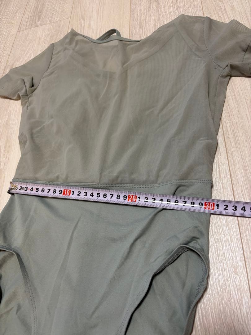 シルビアレオタード☆Lサイズ☆エインズリー半袖レオタード☆グリーン