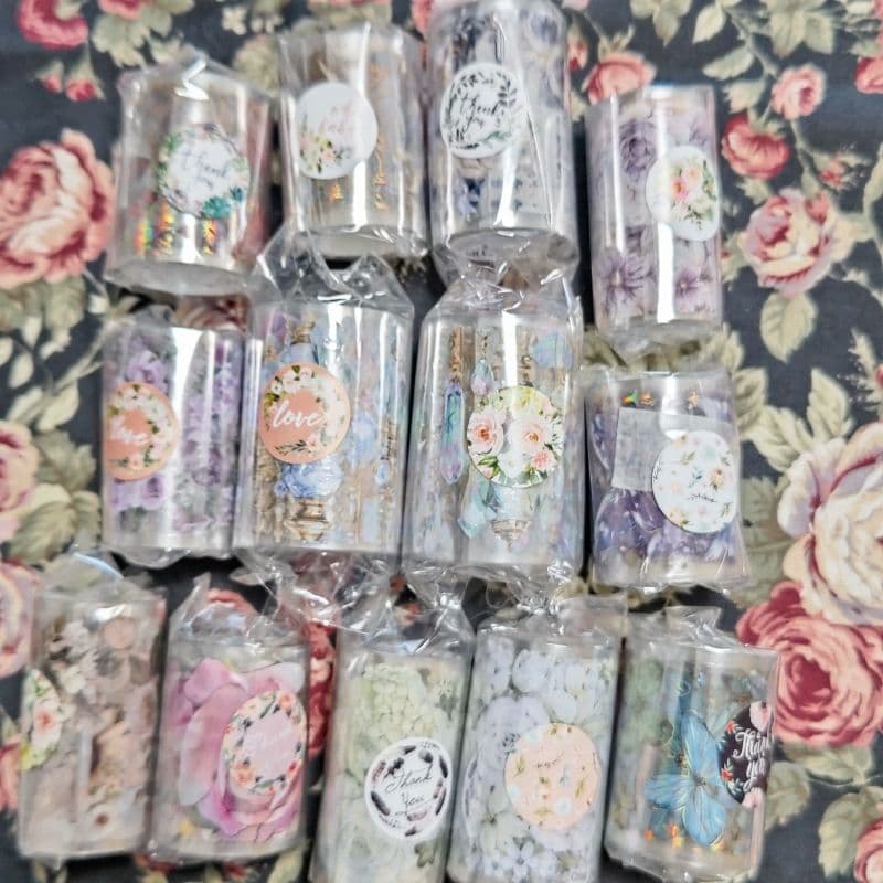 ＊海外マスキングテープまとめ売り(25本) クラフト箱付＊