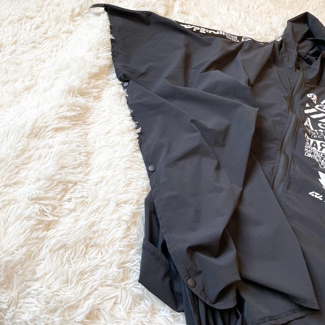 中央町戦術工芸 ポンチョ レインウェア 防水 ブラック フリーサイズ レア