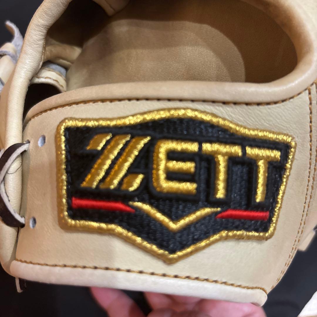 ZETT 軟式グローブ 今宮モデル ベージュ 収納袋付き