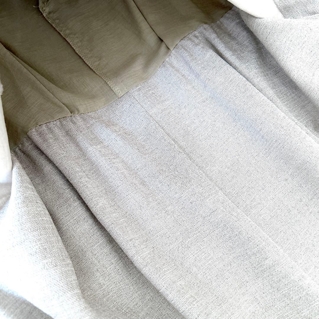 人気✨アナイ　リネン調ジレスタイルワンピース ノースリーブ　近年モデル　ベージュ