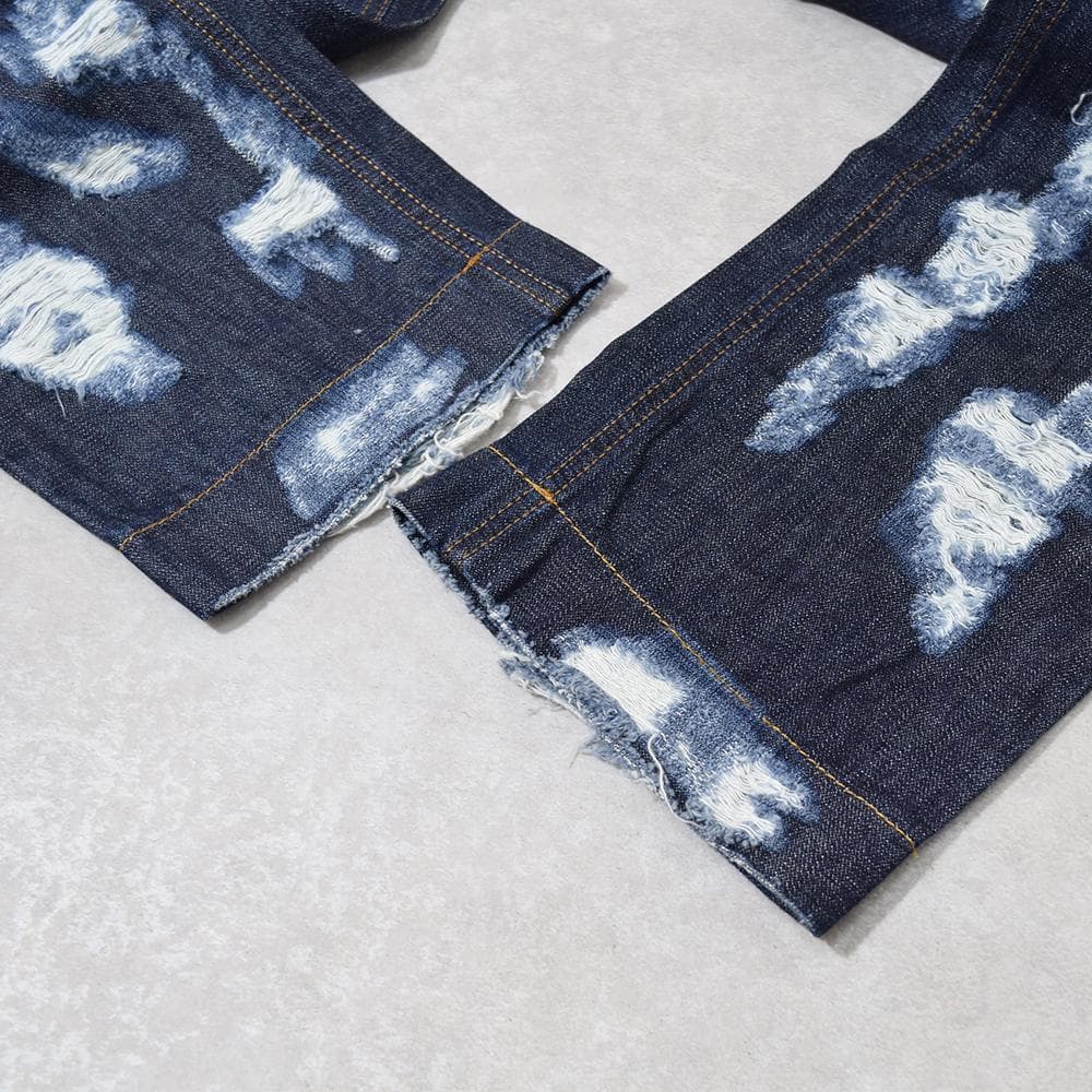 2010ss DOLCE&GABBANA クラッシュ ダメージデニムパンツ 48