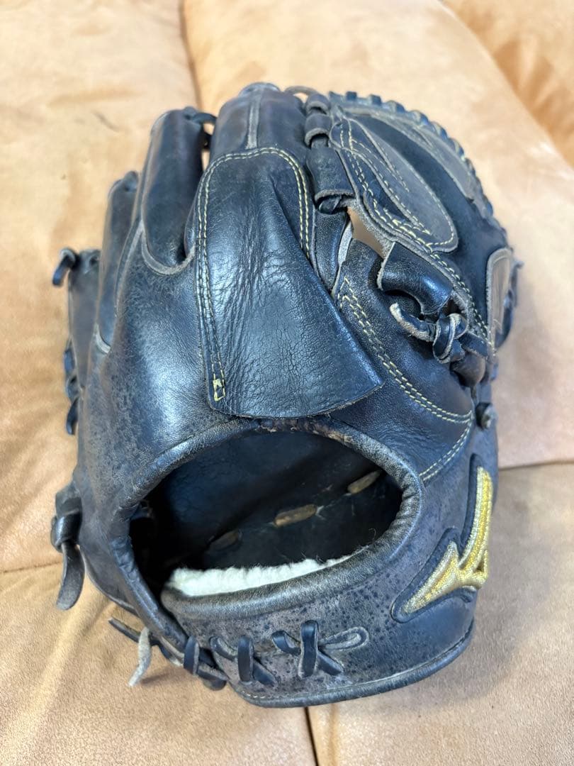 Mizuno 黒 レザーグローブ