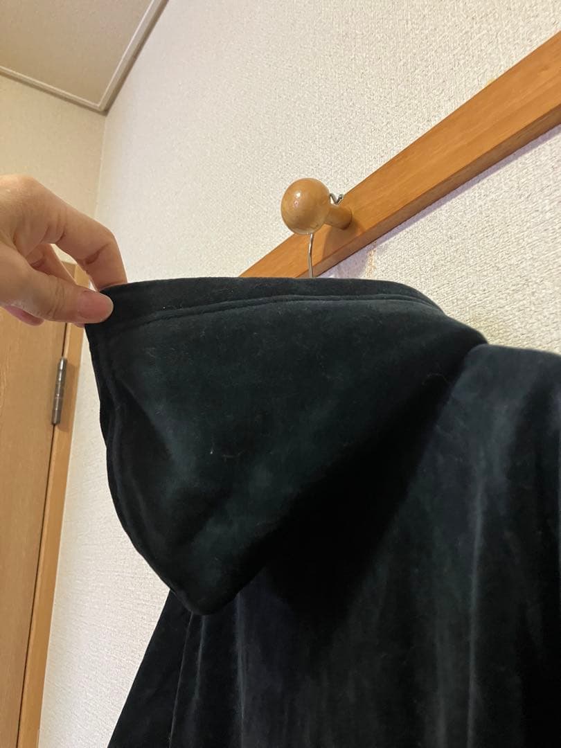 Wilson ウィルソン ベロアパーカー ジップアップ ブラック ゴールドライン