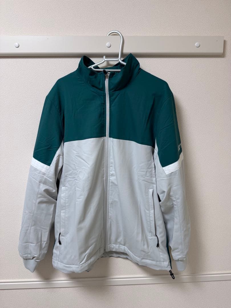 【ほぼ未使用】ヨネックス 裏地付きウィンドウォーマーシャツ M アイスグレー