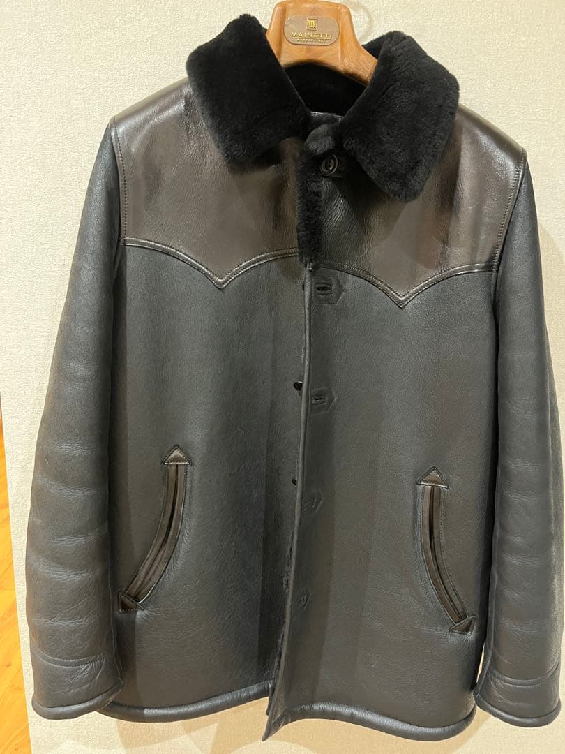 Y'2 LEATHER ムートンWESTERN RANCH COAT 38