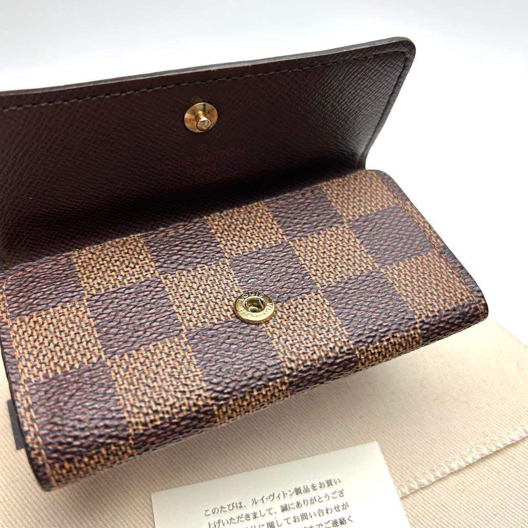 鑑定済 ルイヴィトン ダミエ 定番 キーケース 4連